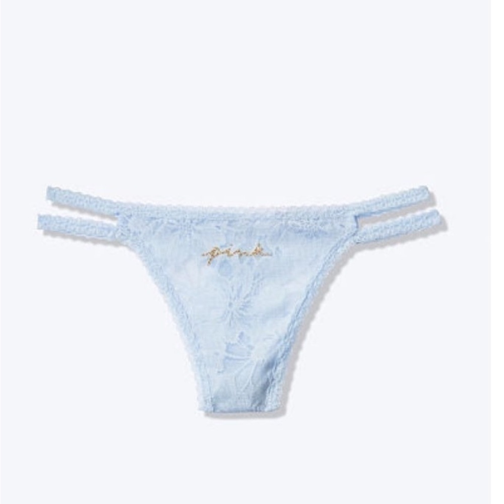 VS PINK Lace Strappy Thong (Medium)